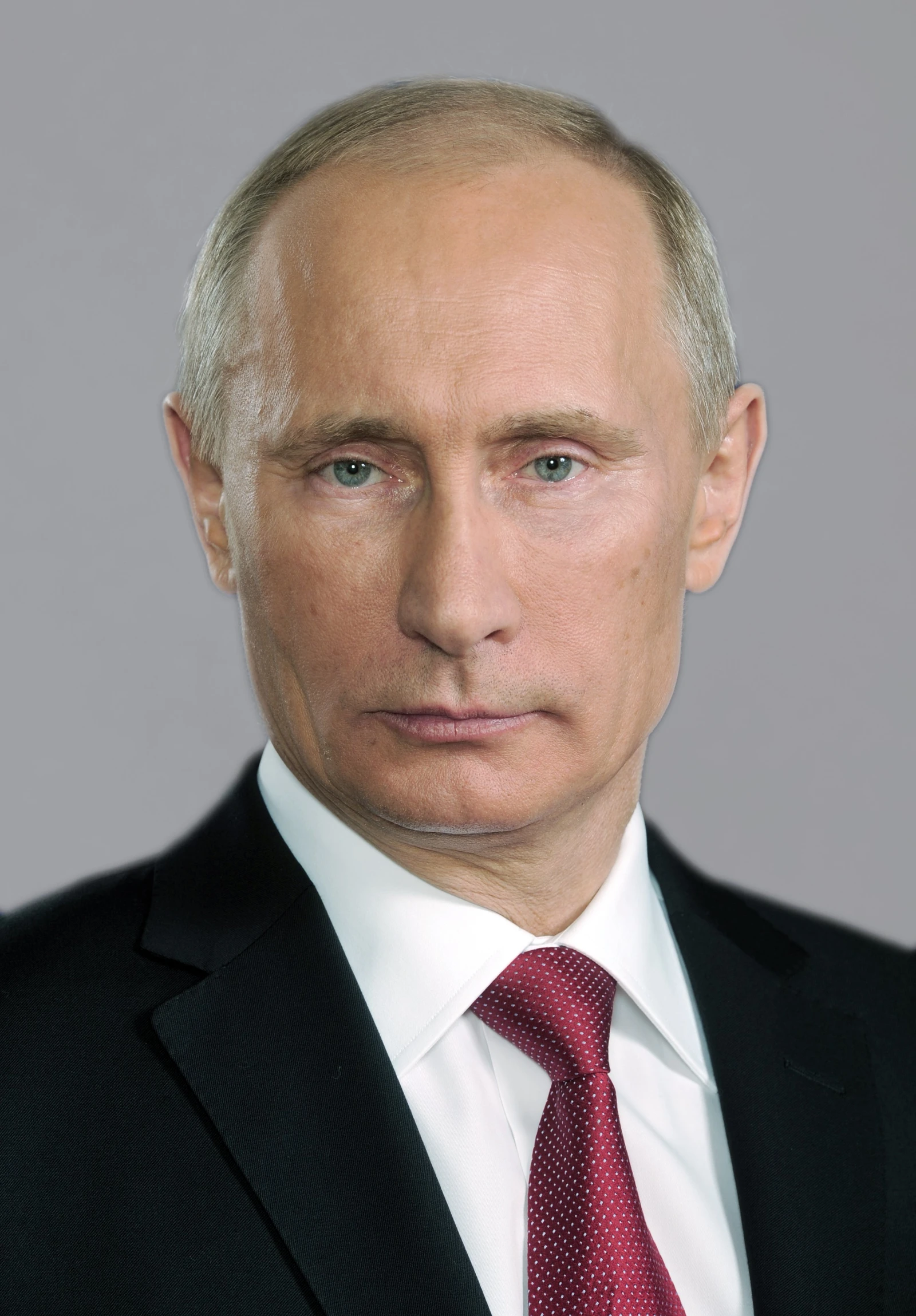 Vladimir Putin, President of Russia, posing for an official portrait.