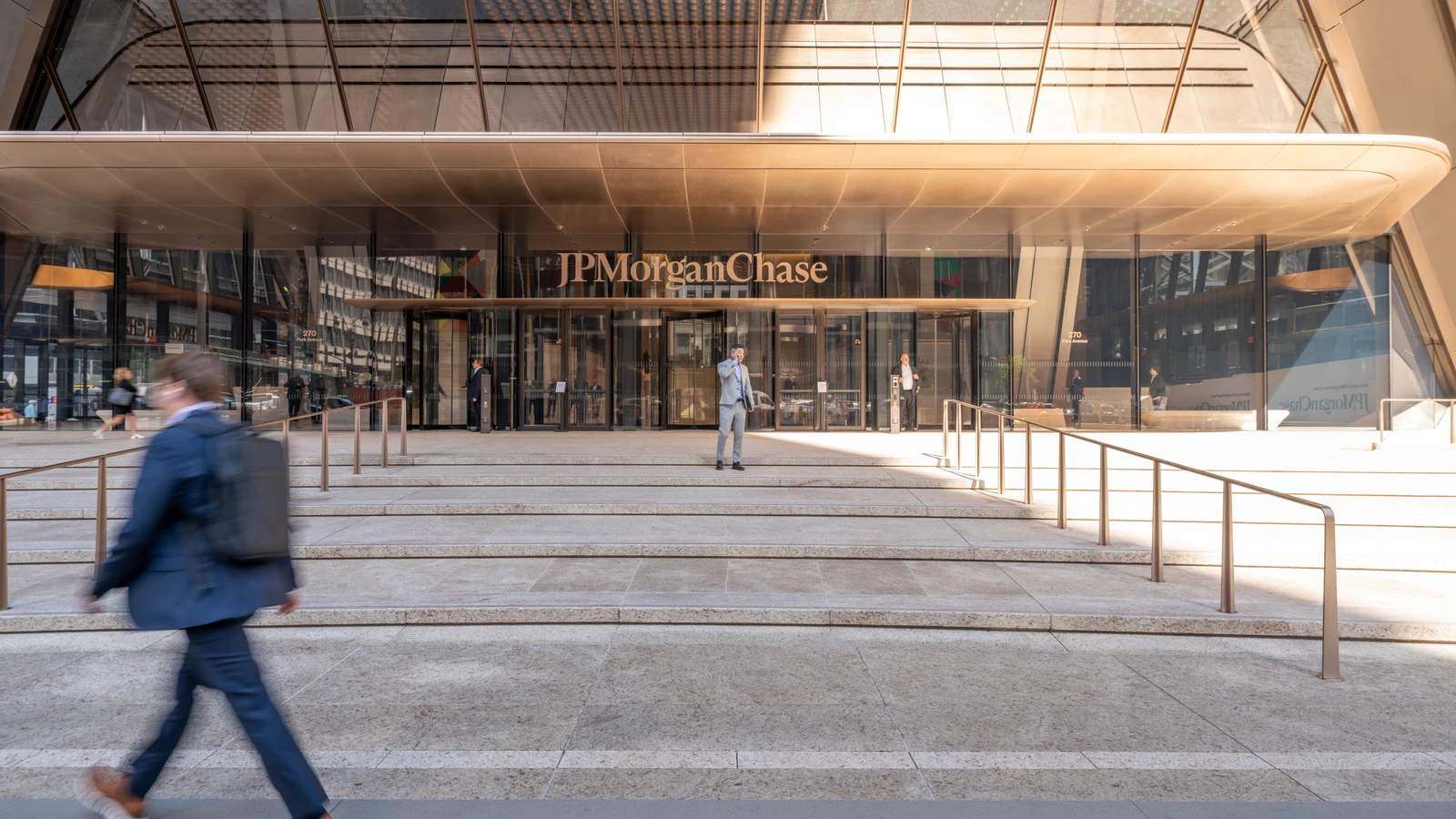 JPMorgan Chase corporate headquarters building at 270 Park Avenue in New York City.